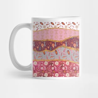 Rolling hills of cats, feathers and roses Mug